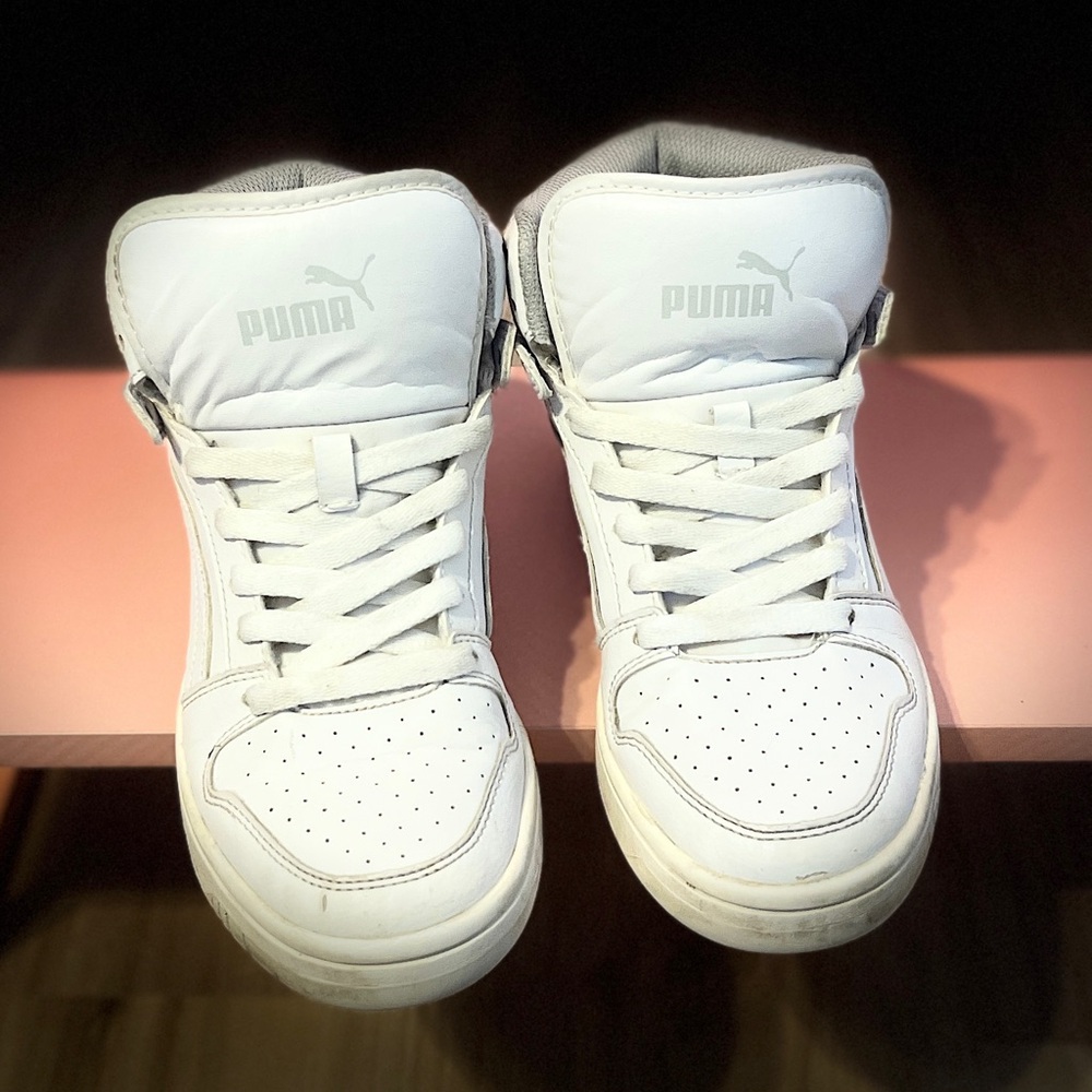 Puma Classic High-Top White Sneakers